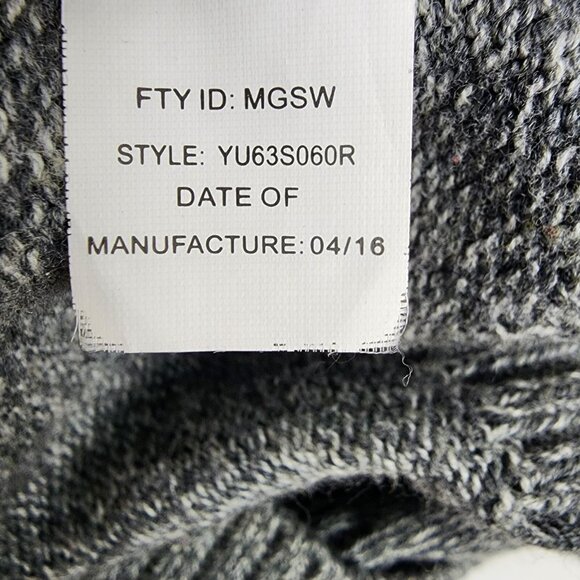 Urban Pipeline Sweater Mens Large Gray/Red Dad Cardigan Shawl Collar - Picture 8 of 8